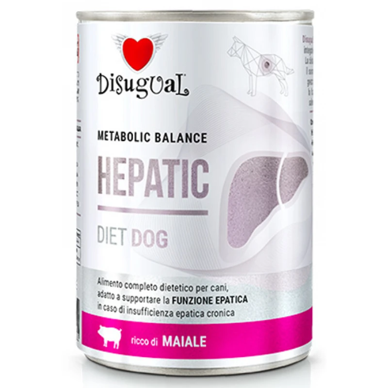 Κλινική Κονσέρβα Σκύλου Disugual Diet Dog - Hepatic με Χοιρινό 400gr ΣΚΥΛΟΙ