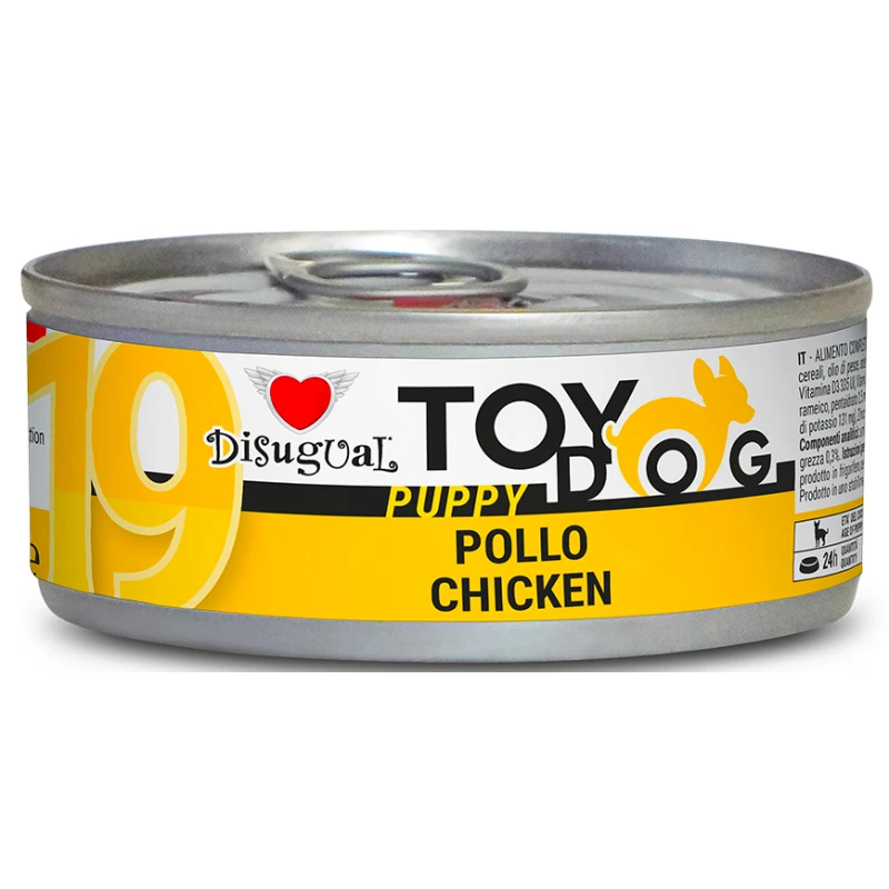 Υγρή τροφή Σκύλου Disugual Toy Dog Puppy 19 Μονοπρωτεινική με Κοτόπουλο 85gr ΣΚΥΛΟΙ