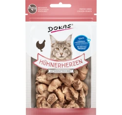 Λιχουδιές Γάτας Dokas Freeze Dried Chicken Hearts 15gr Λιχουδιές Γάτας Dokas Freeze Dried Chicken Hearts 15gr