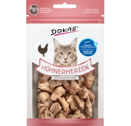 Λιχουδιές Γάτας Dokas Freeze Dried Chicken Hearts 15gr Λιχουδιές Γάτας Dokas Freeze Dried Chicken Hearts 15gr