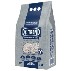 Άμμος για Γάτες Dr Trend  Active Carbon Grey 10lt Άμμος για Γάτες Dr Trend  Active Carbon Grey 10lt
