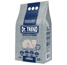 Άμμος για Γάτες Dr Trend  Active Carbon Grey 10lt