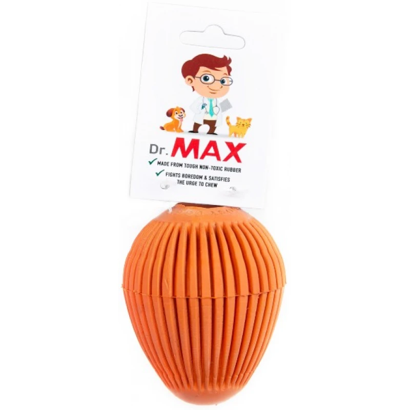 Παιχνίδι Σκύλου Dr. Max Goosy Egg Orange 9cm 1 +1 ΔΩΡΟ ΠΑΙΧΝΙΔΙΑ