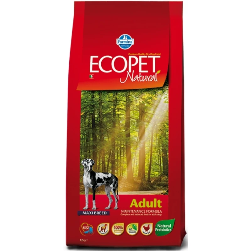 Farmina Ecopet Natural Adult Maxi 12kg + 2kg Δώρο ΣΚΥΛΟΙ