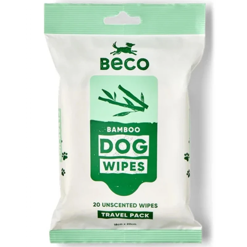 Μαντηλάκια Καθαρισμού Σκύλου Beco Χωρίς Άρωμα 20τμχ Σκύλοι