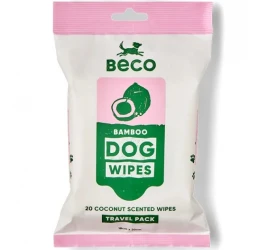 Μαντηλάκια Καθαρισμού Σκύλου Beco με Άρωμα Καρύδας 20τμχ