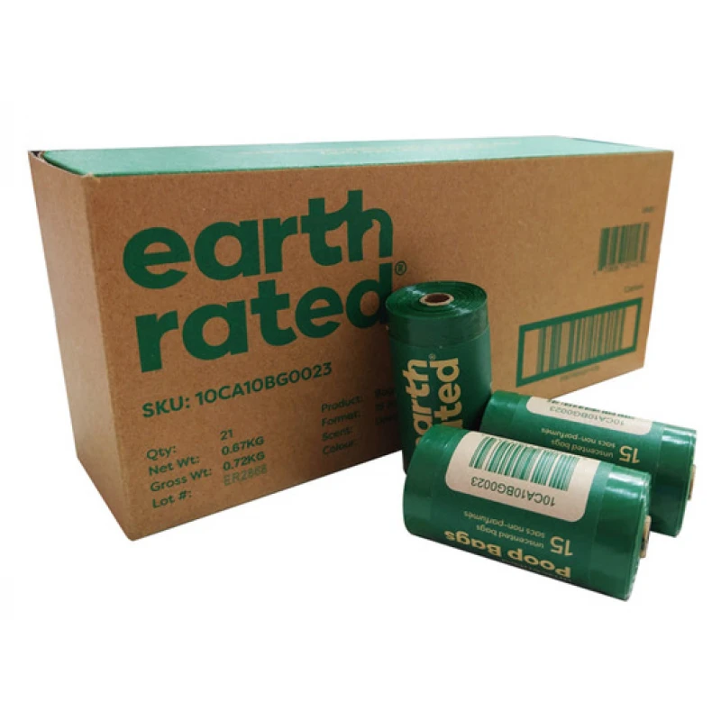 Σακουλάκια Περιττωμάτων Earth Rated Eco Friendly (Χωρίς Άρωμα) 21x315τμχ  ΣΚΥΛΟΙ