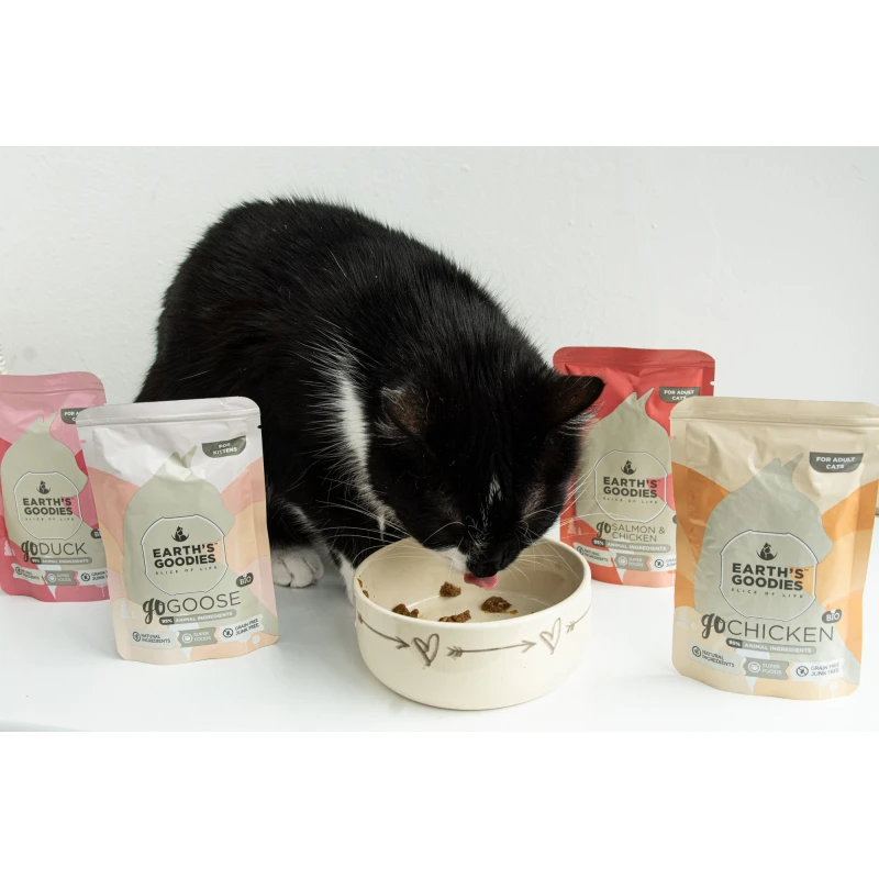 Υγρή τροφή Οργανική Earth's Goodies 85gr Kitten με Χήνα και Superfoods ΓΑΤΕΣ