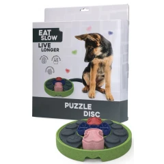 Διαδραστικό Παιχνίδι Σκύλου και Γάτας Eat Slow Live Longer Puzzle Disc Διαδραστικό Παιχνίδι Σκύλου και Γάτας Eat Slow Live Longer Puzzle Disc
