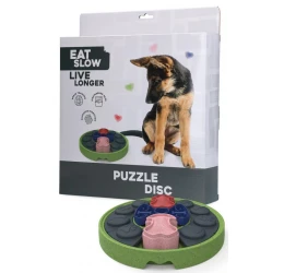 Διαδραστικό Παιχνίδι Σκύλου και Γάτας Eat Slow Live Longer Puzzle Disc Διαδραστικό Παιχνίδι Σκύλου και Γάτας Eat Slow Live Longer Puzzle Disc