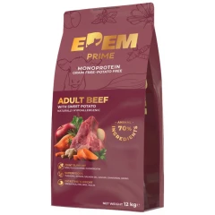 Edem Prime Grain Free Adult Monoprotein Beef 12kg + 2kg Δώρο