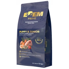 Edem Prime Grain Free Puppy & Junior Monoprotein Chicken 12kg + 2kg Δώρο
