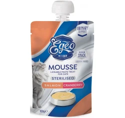 Egeo Cat Mousse Sterilized Salmon & Cranberry 100gr