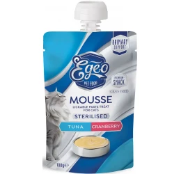Egeo Cat Mousse Sterilized Tuna & Cranberry 100gr