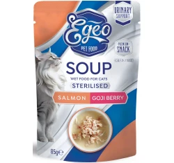 Egeo Cat Soup Sterilized Salmon & Goji Berry 85gr