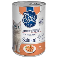 Υγρή Τροφή Γάτας Egeo Cat Adult Σολομό σε Mousse 375gr Υγρή Τροφή Γάτας Egeo Cat Adult Σολομό σε Mousse 375gr