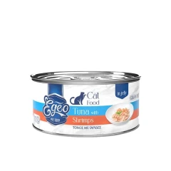 Υγρή Τροφή Γάτας Egeo Cat Adult Τόνος με Γαρίδες σε Ζελέ 85gr Υγρή Τροφή Γάτας Egeo Cat Adult Τόνος με Γαρίδες σε Ζελέ 85gr