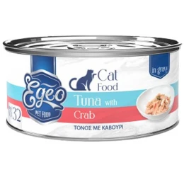 Υγρή Τροφή Γάτας Egeo Cat Adult Τόνος με Καβούρι σε Σάλτσα 70gr Υγρή Τροφή Γάτας Egeo Cat Adult Τόνος με Καβούρι σε Σάλτσα 70gr