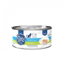 Υγρή Τροφή Γάτας Egeo Cat Adult Τόνος με Σφυρίδα σε Ζελέ 85gr