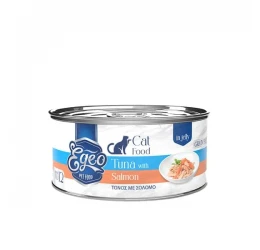 Υγρή Τροφή Γάτας Egeo Cat Adult Τόνος με Σολομό σε Ζελέ 85gr