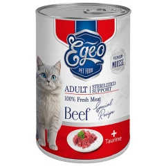 Υγρή Τροφή Γάτας Egeo Cat Adult Βοδινό σε Mousse 375gr Υγρή Τροφή Γάτας Egeo Cat Adult Βοδινό σε Mousse 375gr