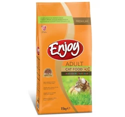 Ξηρά Τροφή Γάτας Enjoy Adult Cat Multicolor με Κοτόπουλο 15kg