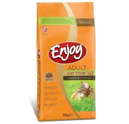 Ξηρά Τροφή Γάτας Enjoy Adult Cat Multicolor με Κοτόπουλο 15kg