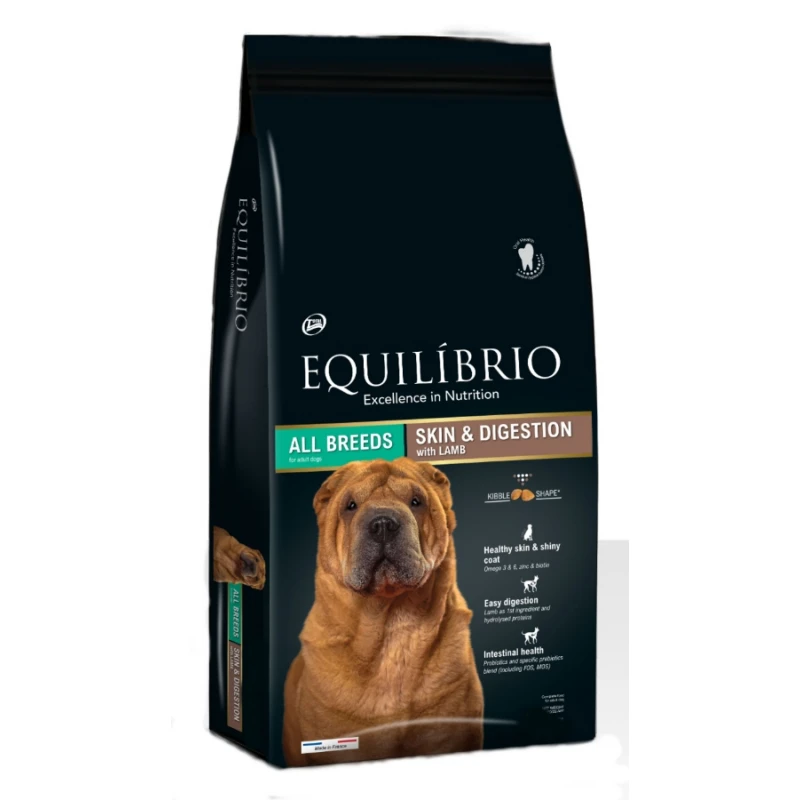 Equilibrio Adult Skin and Digestion Lamb 12kg ΣΚΥΛΟΙ