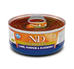 N&D Cat Pumpkin Lamb & Blueberry Wet Food 70gr N&D Cat Pumpkin Lamb & Blueberry Wet Food 70gr