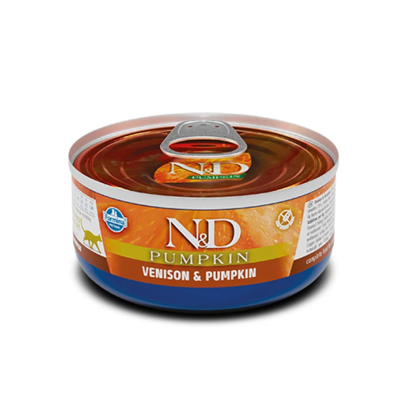 N&D Cat Venison & Pumpkin Wet Food 70gr Γάτες
