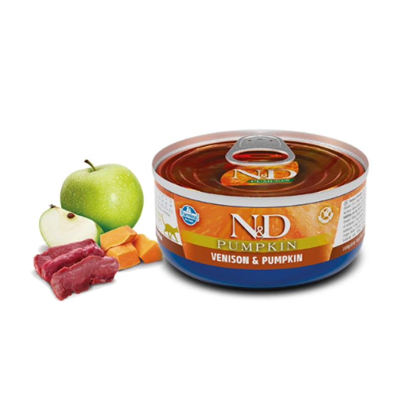 N&D Cat Venison & Pumpkin Wet Food 70gr Γάτες