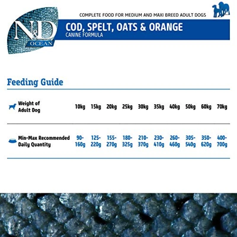 N&D Ocean Low Grain Cod & Orange Adult Medium & Maxi 2,5kg ΣΚΥΛΟΙ