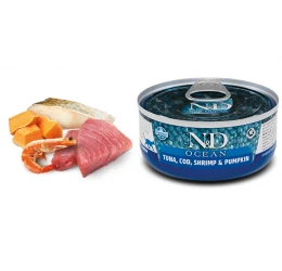 N&D Cat Cod, Shrimp & Pumpkin Wet Food 70gr N&D Cat Cod, Shrimp & Pumpkin Wet Food 70gr