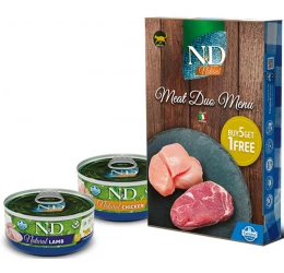 N&D Cat Natural Meat Duo Menu 6x70gr (5+1 Δώρο) N&D Cat Natural Meat Duo Menu 6x70gr (5+1 Δώρο)