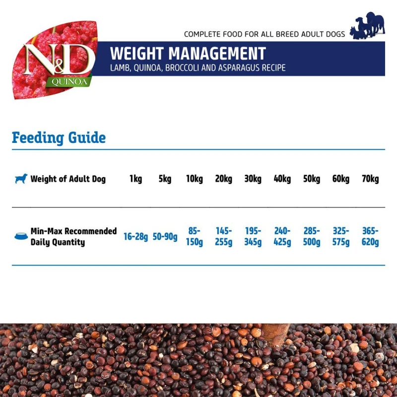 N&D Quinoa Weight Management Lamb 7kg ΣΚΥΛΟΙ