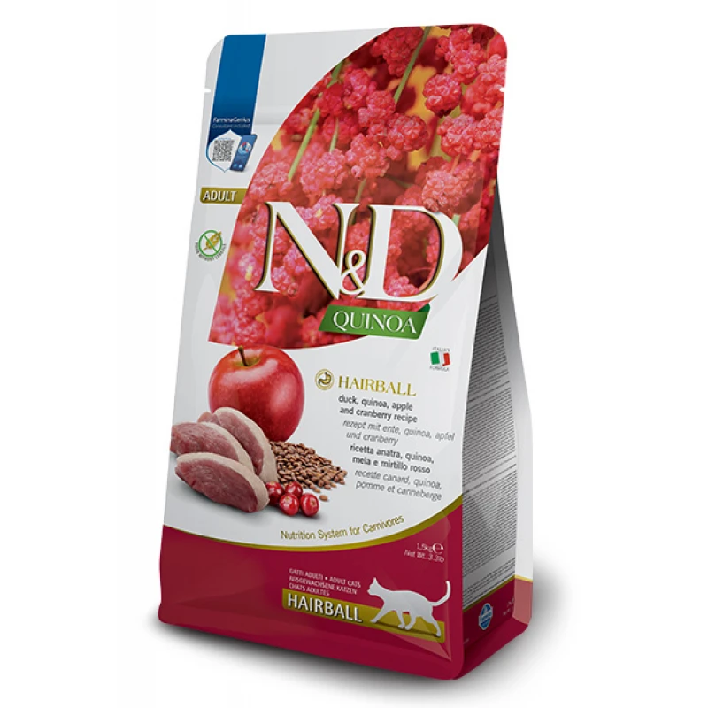 N&D Cat Quinoa Hairball 1,5kg ΓΑΤΕΣ