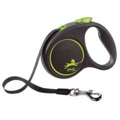 Flexi Black Design Small Ιμάντα 5m Εως 15kg Green