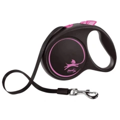 Flexi Black Design Large Ιμάντα 5m Εως 50kg Pink
