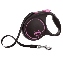 Flexi Black Design Large Ιμάντα 5m Εως 50kg Pink