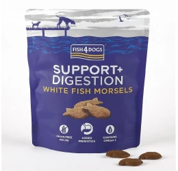 Fish4dogs Support Digestion Λιχουδιές Σκύλου με Μπουκιές Λευκού Ψαριού 225g Fish4dogs Support Digestion Λιχουδιές Σκύλου με Μπουκιές Λευκού Ψαριού 225g