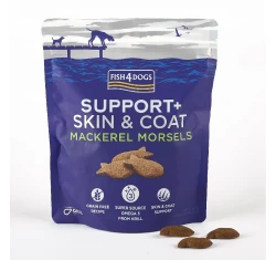 Fish4dogs Support Skin & Coat Λιχουδιές Σκύλου με Μπουκιές Σκουμπριού 225g Fish4dogs Support Skin & Coat Λιχουδιές Σκύλου με Μπουκιές Σκουμπριού 225g
