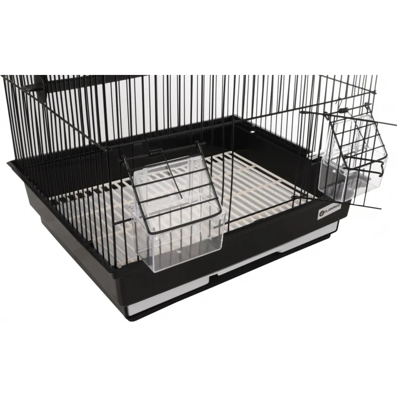 Κλουβί Flamingo Bird Cage Alor 2 Black για μικρά Πουλιά  34,5 x 28 x 48,58 cm ΠΟΥΛΙΑ