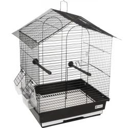 Κλουβί Flamingo Parakeet Cage Nusa Black για Μικρά και Μεσαία Πουλιά  35 X 28 X 46cm