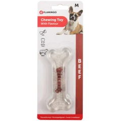 Παιχνίδι - Κόκκαλο Flamingo TPR  Bone Transpa Beef Flavour Medium 12cm Παιχνίδι - Κόκκαλο Flamingo TPR  Bone Transpa Beef Flavour Medium 12cm