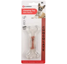 Παιχνίδι - Κόκκαλο Flamingo TPR  Bone Transpa Chocolate Flavour Medium 12cm Παιχνίδι - Κόκκαλο Flamingo TPR  Bone Transpa Chocolate Flavour Medium 12cm