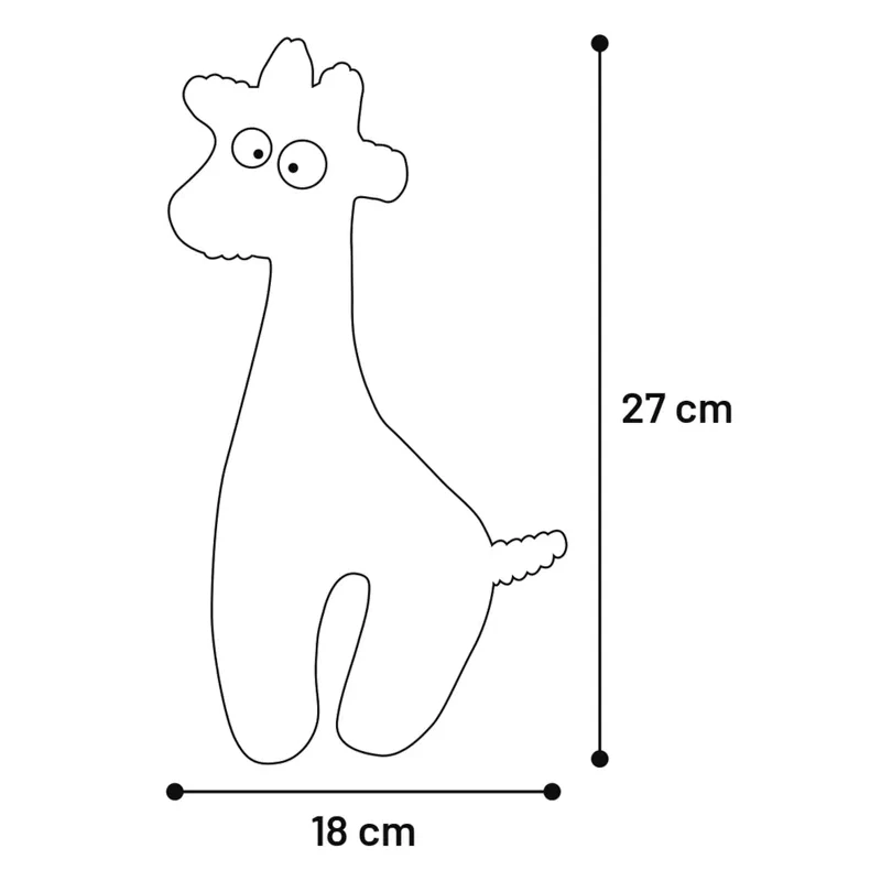 Παιχνίδι Σκύλου Λούτρινο Καμηλοπάρδαλη Phebbles Giraffe 27x18cm ΣΚΥΛΟΙ