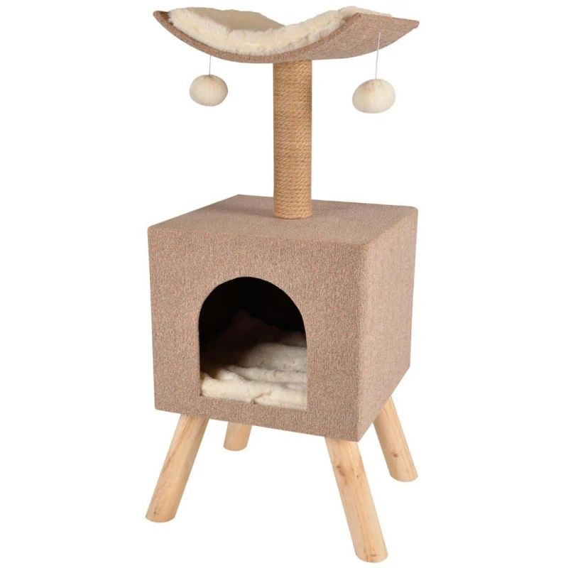 Γατόδεντρο Flamingo Scandi Tree House Beige 35x35x77cm ΟΝΥΧΟΔΡΟΜΙΑ - ΓΑΤΟΔΕΝΤΡΑ