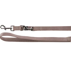 Λουρί - Οδηγός Σκύλου 3 σημείων Flamingo Training Leash Ziggi Taupe 2x200cm Γκρι