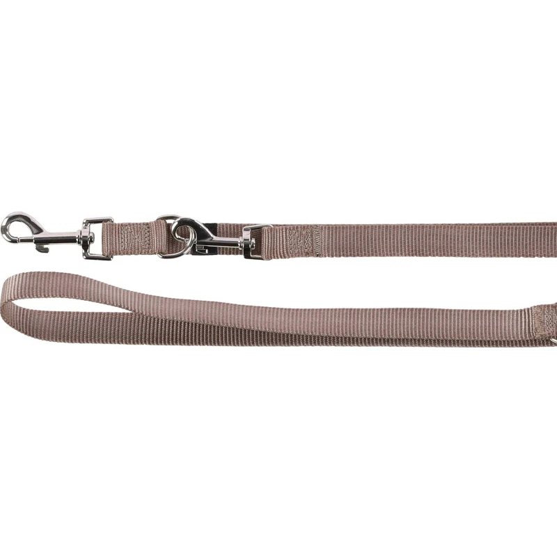 Λουρί - Οδηγός Σκύλου 3 σημείων Flamingo Training Leash Ziggi Taupe 2x200cm Γκρι ΣΚΥΛΟΙ