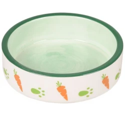 Flamingo Κεραμικό Μπολ Φαγητού & Νερού Iggy για Τρωκτικά 8,5cm 70ml Πράσινο